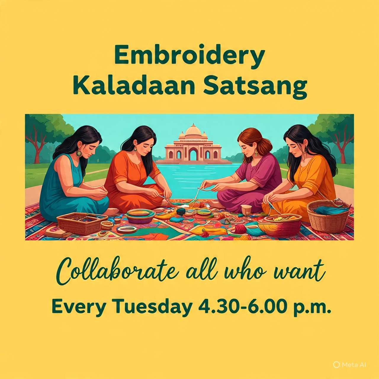 1 NEEDLE REVOLUTION: EMBROIDERY KALADAAN SATSANG AT TASMAI