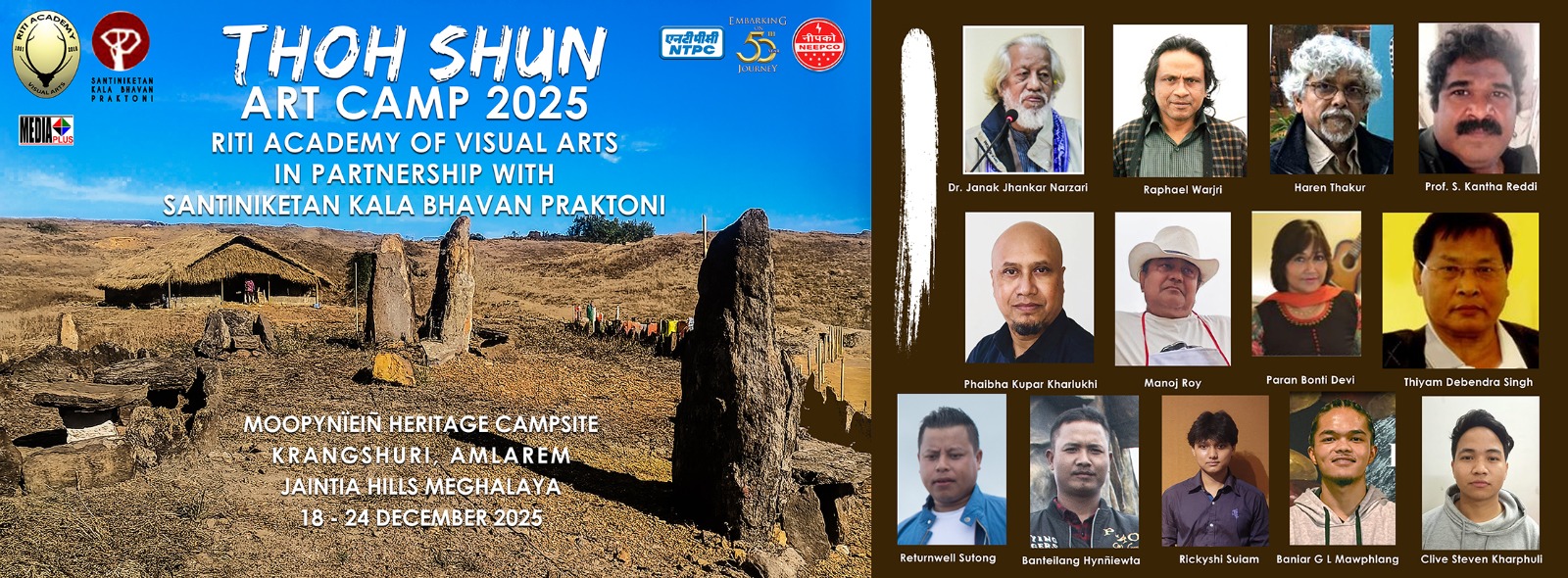 <strong>AIOM KSIAR & THOH SHUN ART CAMP 2025: A GOLDEN GATHERING IN JAINTIA HILLS </strong>