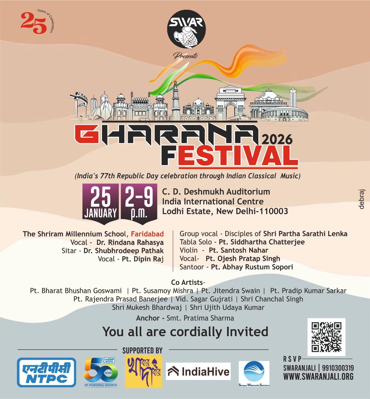 GHARANA FESTIVAL 2026: A REPUBLIC DAY CELEBRATION IN INDIAN CLASSICAL MUSIC