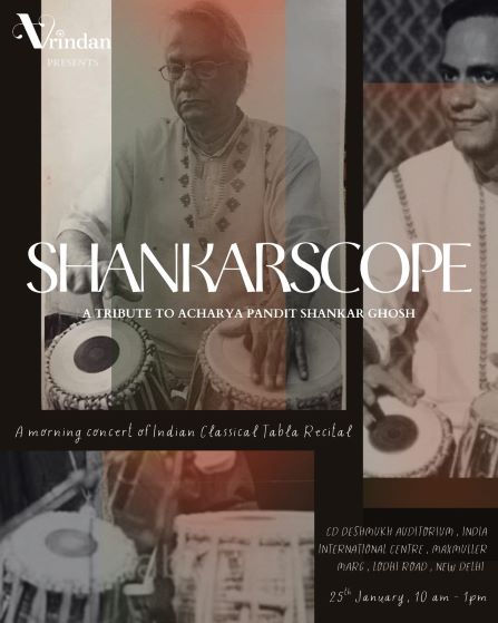 <strong>SHANKARSCOPE: HONOURING THE RHYTHMIC LEGACY OF PANDIT SHANKAR GHOSH</strong>