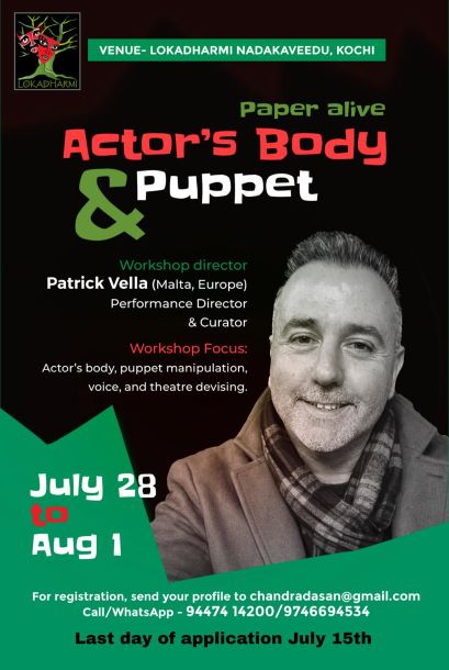 <strong>PAPER ALIVE: ACTOR’S BODY & PUPPET — A THEATRE ODYSSEY IN KOCHI</strong>
