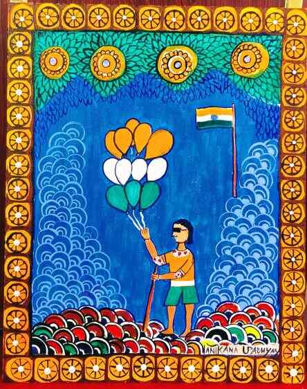 <strong>BEYOND SIGHT, BEYOND COLOUR: ARTIST MANIKANA UPADHYAY’S TRIBUTE TO THE TRICOLOUR AT LALIT KALA AKADEMI’S HAR GHAR TIRANGA ART WORKSHOP AT KOLKATA</strong>
