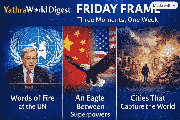 YATHRAWORLD DIGEST<em><br></em><strong>FRIDAY FRAME</strong>&nbsp; — FRAMING THE WEEK’S BIGGEST GLOBAL MOMENTS BEFORE THE WEEKEND