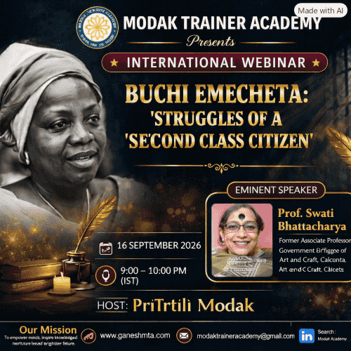 <strong>MODAK TRAINER ACADEMY HOSTS WEBINAR ON BUCHI EMECHETA, THE VOICE BEHIND “SECOND CLASS CITIZEN”</strong>